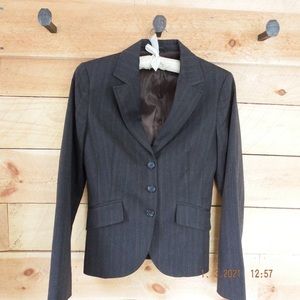 Made in Romania of Benetton Pinstripe suit jacket